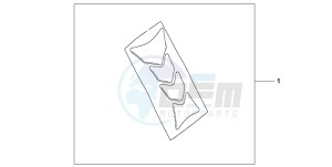 CB600F2 HORNET S drawing TANK PAD HRC LOGO