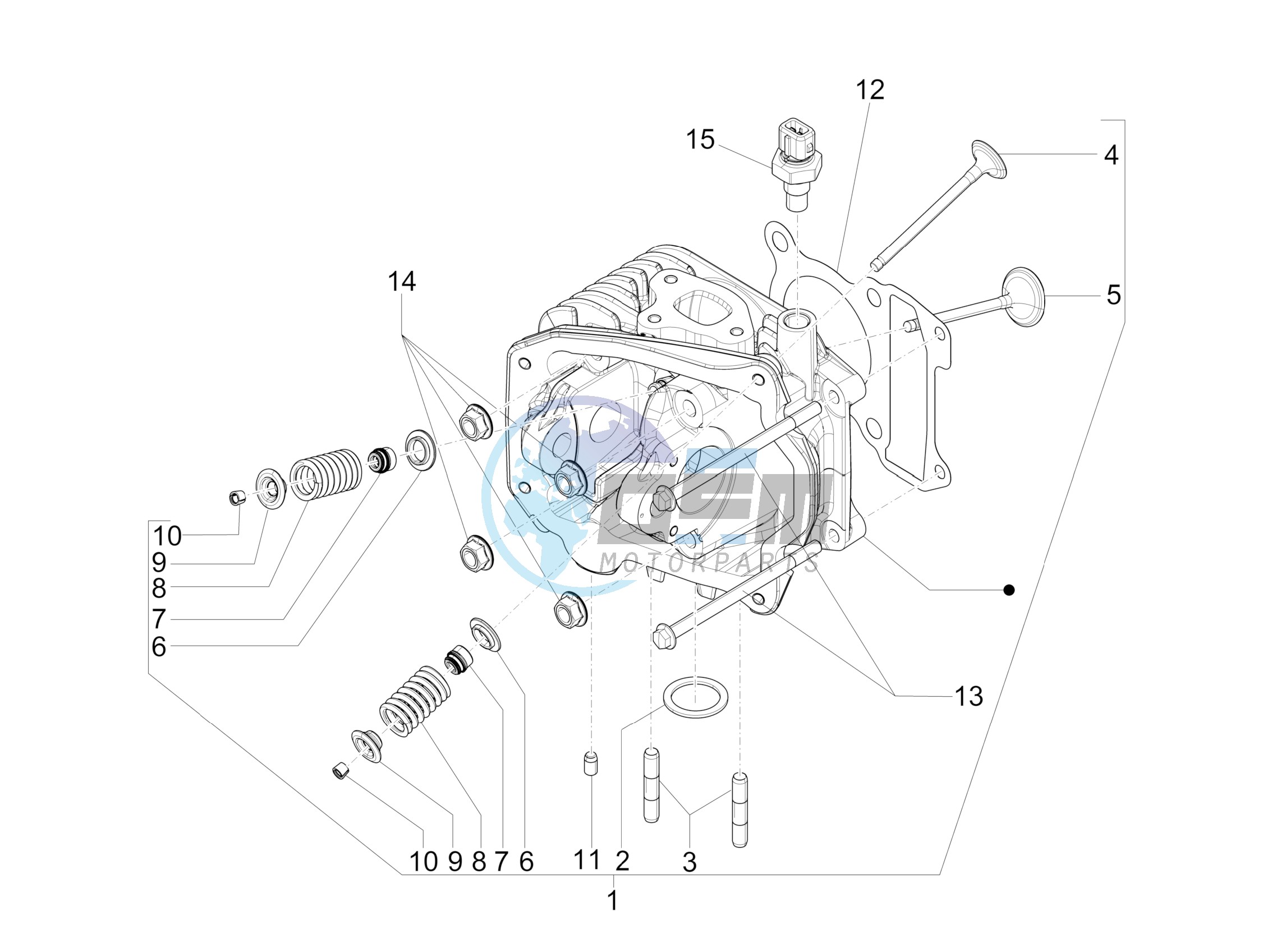 Cilinder head unit - Valve