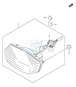 LT-Z400 (E19) drawing REAR COMBINATION (MODEL K5 K6 K7)