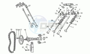 V 75 750 PA Nuovo Tipo PA Nuovo Tipo drawing Timing system