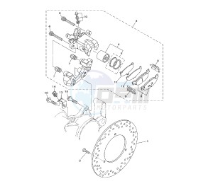 YP MAJESTY ABS 400 drawing REAR BRAKE CALIPER