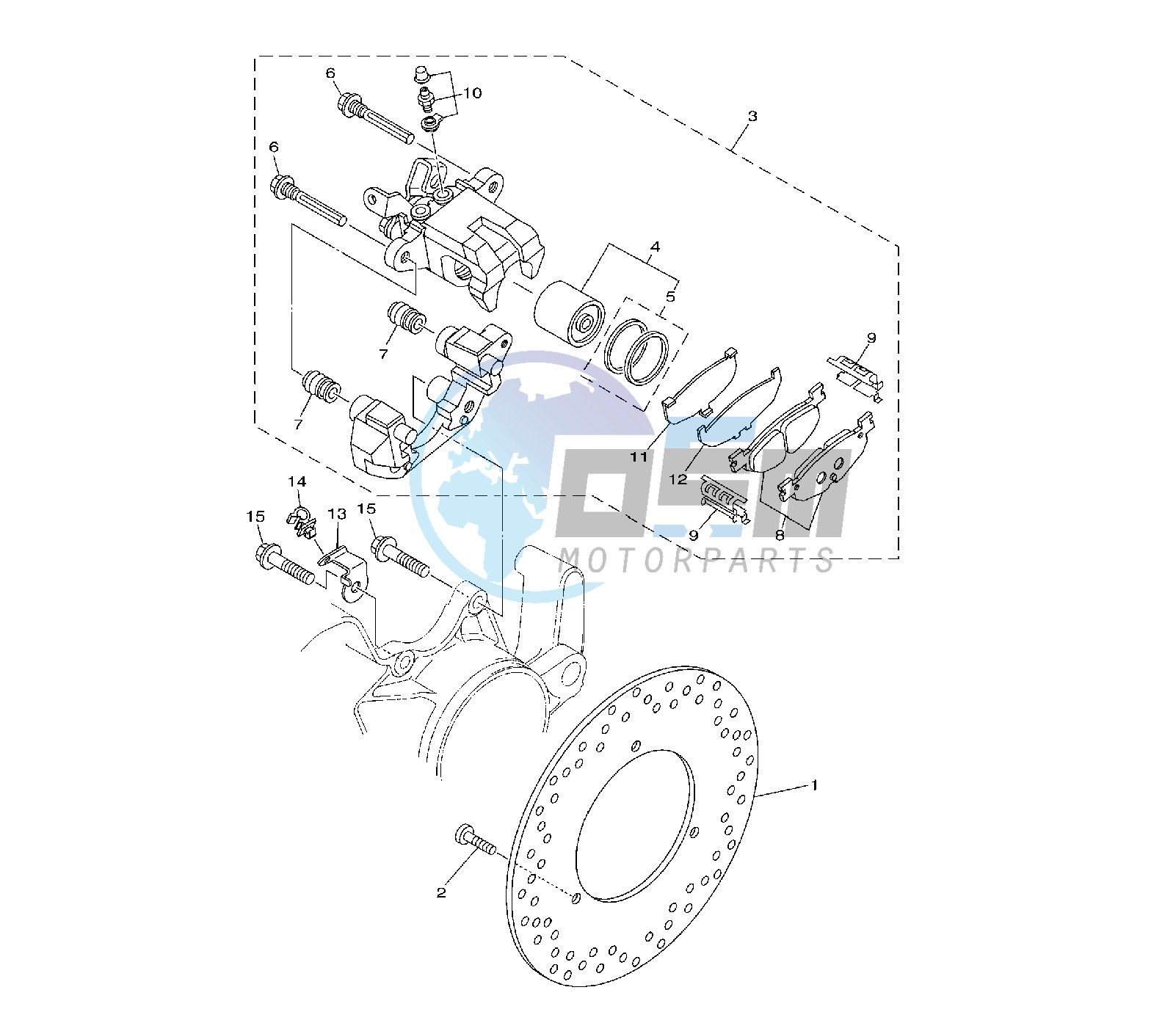 REAR BRAKE CALIPER