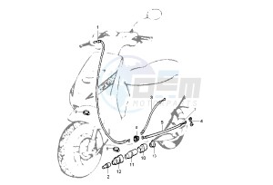 Zip 50 SP drawing Throttle Transmission