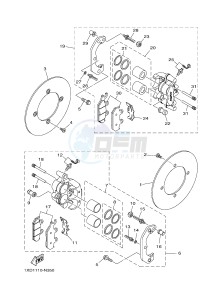 YXM700E YXM70VPXG VIKING EPS (B423) drawing FRONT BRAKE CALIPER