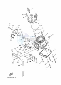 YZ85LW YZ85 (B0GB) drawing CYLINDER