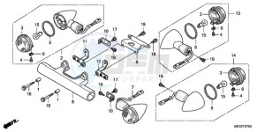 VT750C9 Australia - (U / MK) drawing WINKER