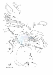 TRACER 7 35KW MTT690-U (B5T2) drawing STEERING HANDLE & CABLE