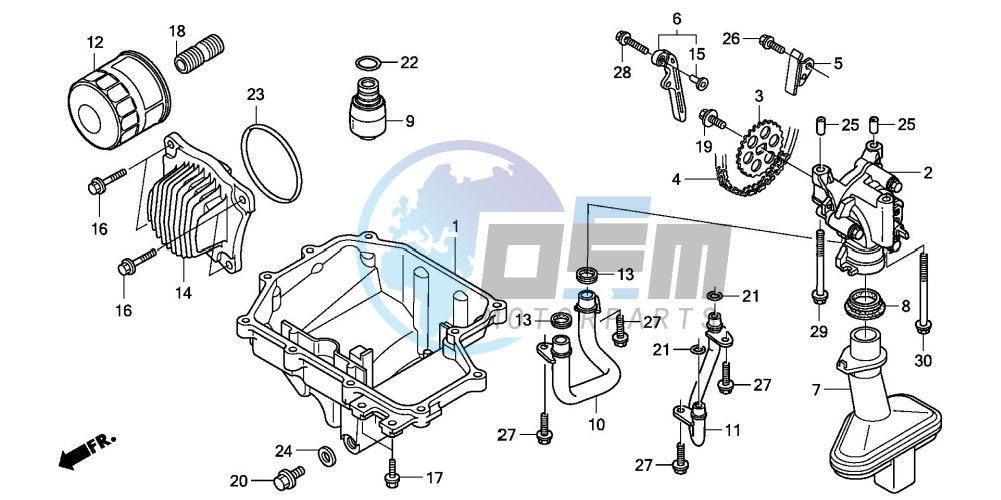 OIL PAN/OIL PUMP (CBF600S8/SA8/N8/NA8)