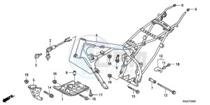 CRF80F9 Australia - (U) drawing FRAME BODY