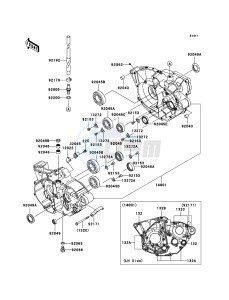 KX250F KX250YCF EU drawing Crankcase