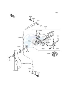 KX250F KX252AHF EU drawing Front Master Cylinder