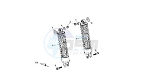 MAXSYM 400I (L8) EU drawing REAR SUSPENSION