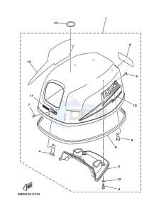 F15AMHL drawing FAIRING-UPPER