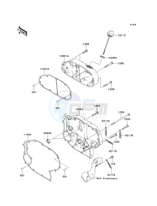 VN 2000 J [VULCAN 2000 CLASSIC LT] (8F-9F) J8F drawing RIGHT ENGINE COVER-- S- -