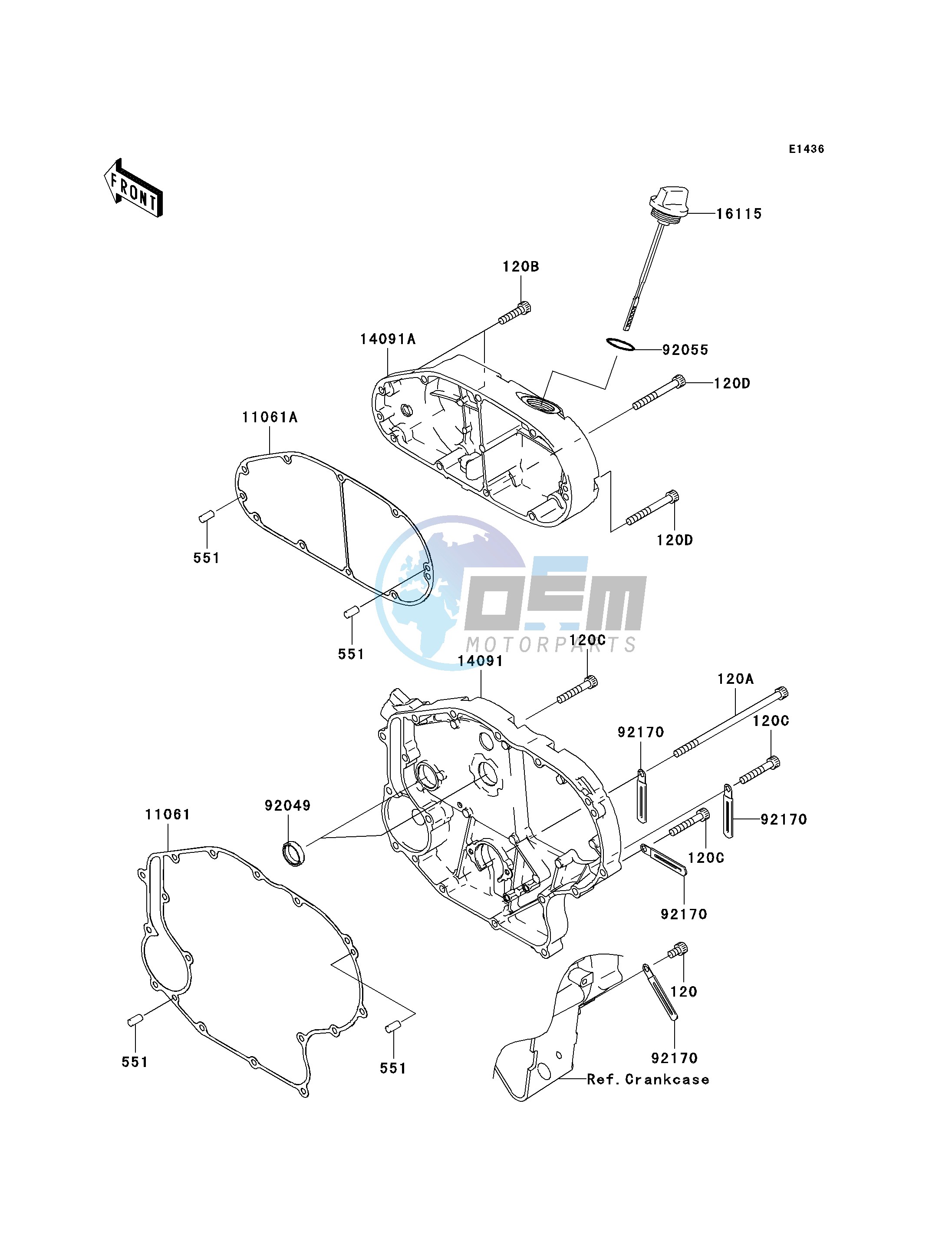 RIGHT ENGINE COVER-- S- -