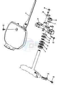 WR 250 drawing STEERING