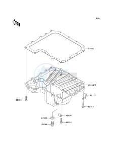 ZR 1000 B [Z1000 EUROPEAN] (B7F-B9F) B7F drawing OIL PAN