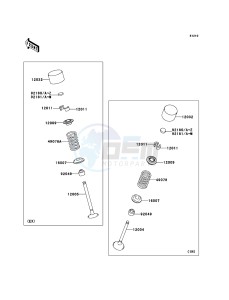 NINJA ZX-10R ZX1000D7F FR GB XX (EU ME A(FRICA) drawing Valve(s)