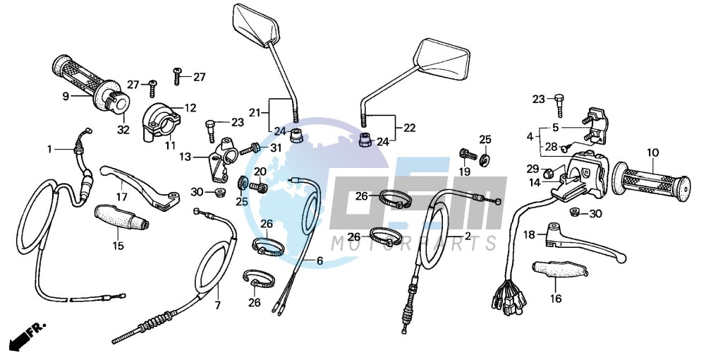 HANDLE LEVER/SWITCH/CABLE (2)