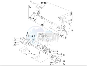 SRV 850 4t 8v e3 drawing Swinging arm