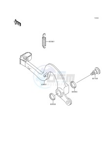 KX 250 K [KX250] (K3) [KX250] drawing BRAKE PEDAL