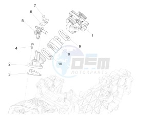 Primavera 150 4T 3V iGET ABS (EMEA) drawing Throttle body - Injector - Union pipe