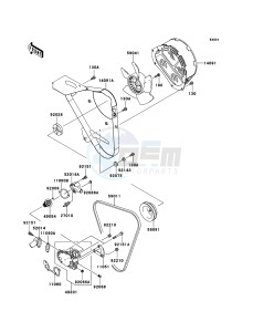 MULE 4010 TRANS 4x4 DIESEL KAF950GCF EU drawing Water Pump