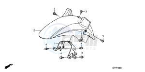 XL700VB drawing FRONT FENDER