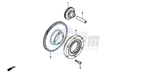 CB600F2 HORNET drawing STARTING CLUTCH