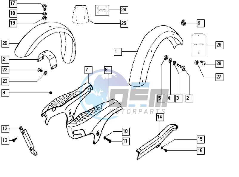 Mudguards-shields