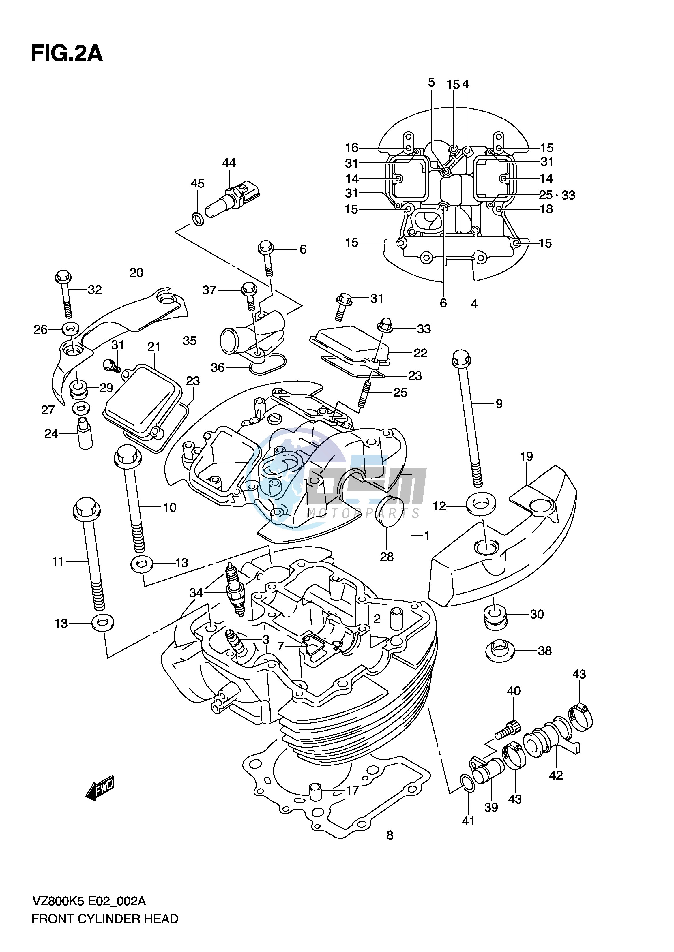 FRONT CYLINDER HEAD (MODEL K9)