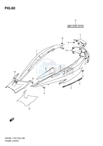 AN400 (E3-E28) Burgman drawing FRAME COVER (AN400L1 E33)