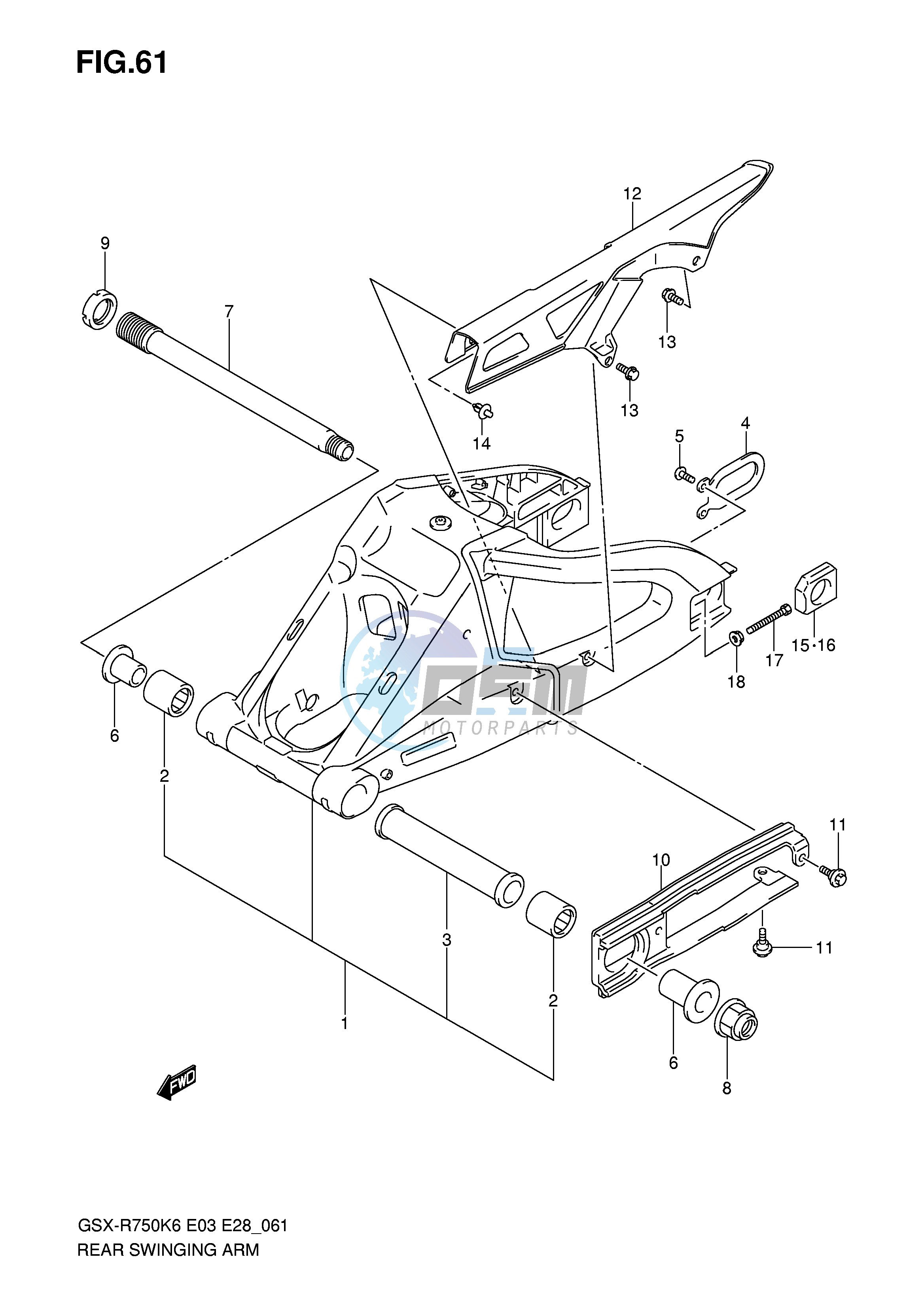 REAR SWINGING ARM