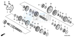 VT750C9 Korea - (KO) drawing TRANSMISSION