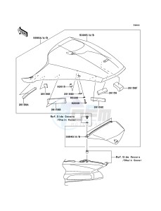 ZZR1400_ABS ZX1400FEF FR GB XX (EU ME A(FRICA) drawing Accessory(Single Seat Cover)