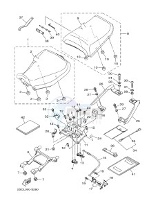 MT-09 TRACER MT09TRA TRACER 900 (2SCL) drawing SEAT