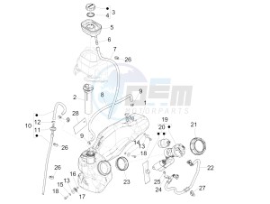 Liberty 150 iGet 4T 3V ie ABS (EMEA) drawing Fuel tank