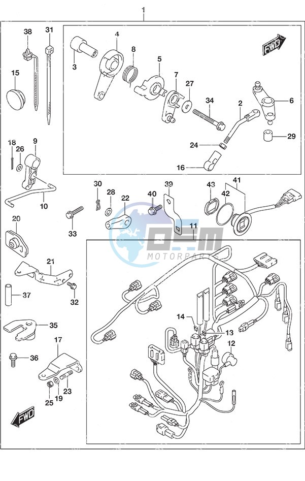 Remote Control Parts Tiller Handle w/Power Tilt