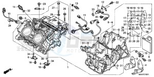 VFR1200XDF CrossTourer - VFR1200X Dual Clutch 2ED - (2ED) drawing CRANKCASE (VFR1200XD/ XDA/ XDL/ XDS)