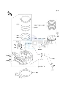 KSF 250 A [MOJAVE 250] (A10-A14) [MOJAVE 250] drawing CYLINDER_PISTON-- S- -