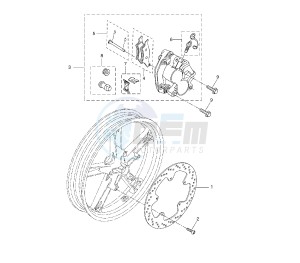 YZF R 125 drawing FRONT BRAKE CALIPER