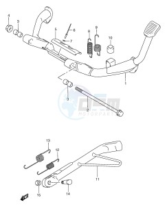 AN250 (E2) Burgman drawing STAND (MODEL Y K1 K2)