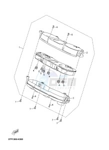 X-MAX125 XMAX 125 EVOLIS 125 (2ABF) drawing METER