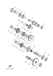 YFM700FWAD GRIZZLY 700 (2UDS) drawing TRANSMISSION