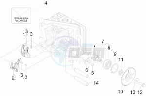 LX 50 4T-4V NL drawing Rocking levers support unit