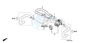 GL1800A Australia - (U) drawing AIR INJECTION VALVE