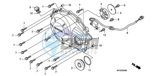 RIGHT CRANKCASE COVER