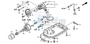 ST1300A drawing OIL PUMP/OIL PAN