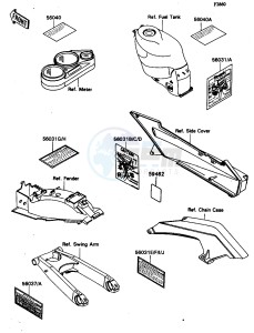 ZX 1100 C [NINJA ZX-11] (C1-C4) [NINJA ZX-11] drawing LABEL