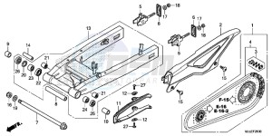 NC700SDE NC700SD 2ED - (2ED) drawing SWING ARM